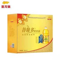 金龍魚食用油雙一萬(wàn)谷維多稻米油1.8L*2禮盒裝